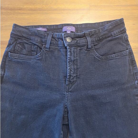 NYDJ Women's Marilyn Straight Stretch Lift Tuck Mid Rise Blue Jeans – Size 6P - Picture 8 of 10